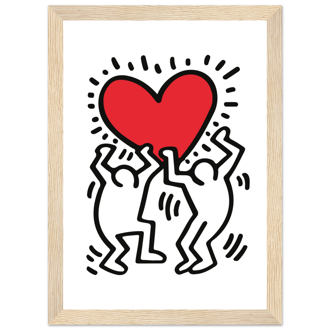 Men Holding Heart Pop Art Poster-5