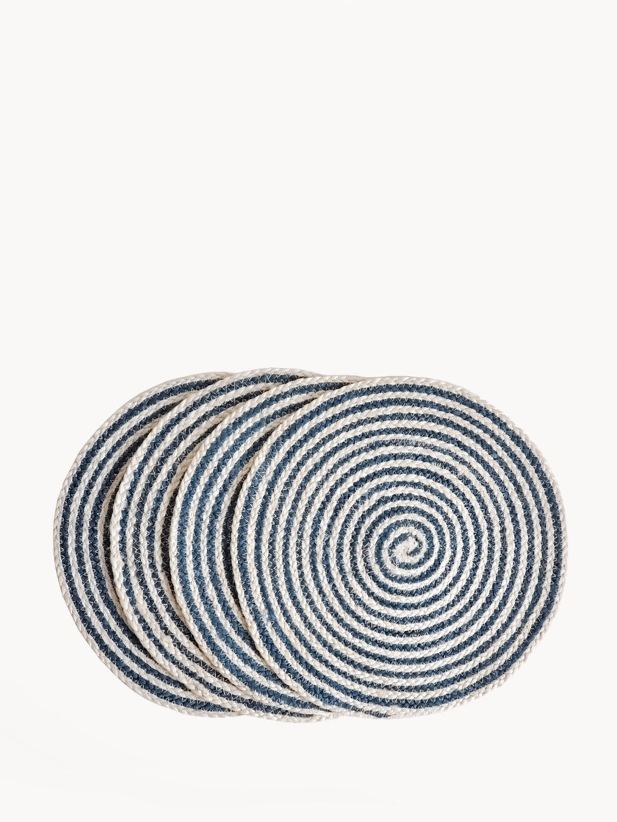 Kata Spiral Placemat - Blue (Set of 4)-0