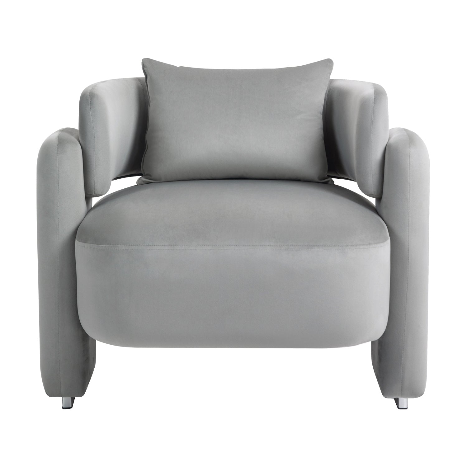 Modern Velvet Lounge Chair-3
