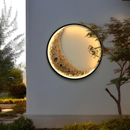 3D Moon Indoor & Outdoor Wall Lamp-1