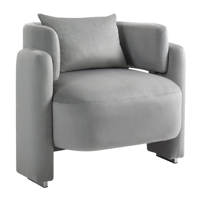 Modern Velvet Lounge Chair-0