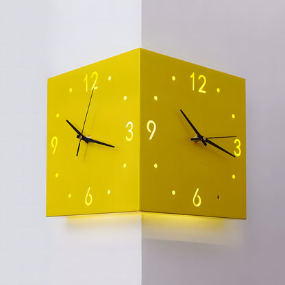 Voice Sensor Backlit Corner Clock-5