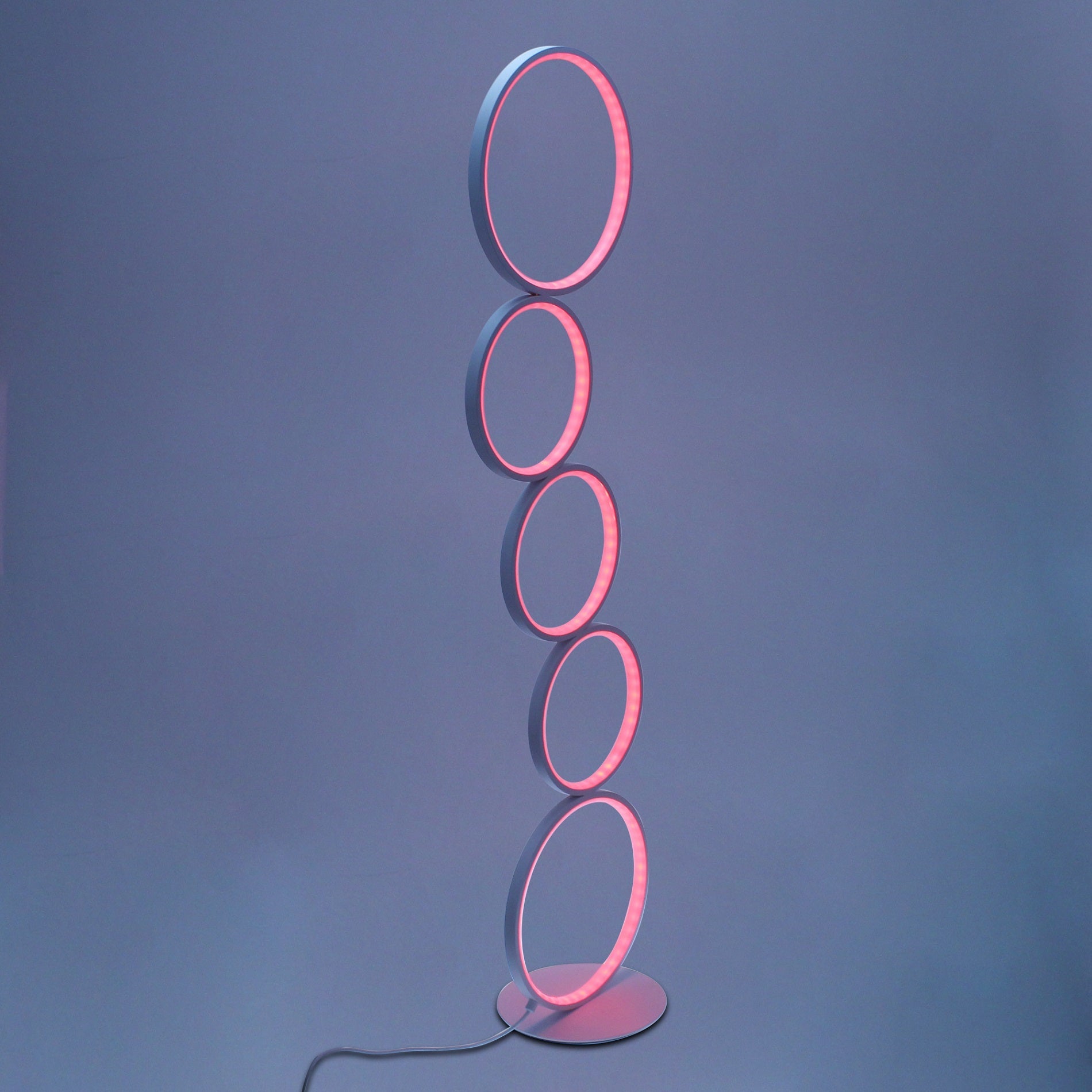 RGB Minimalist Circular Floor Lamp-7