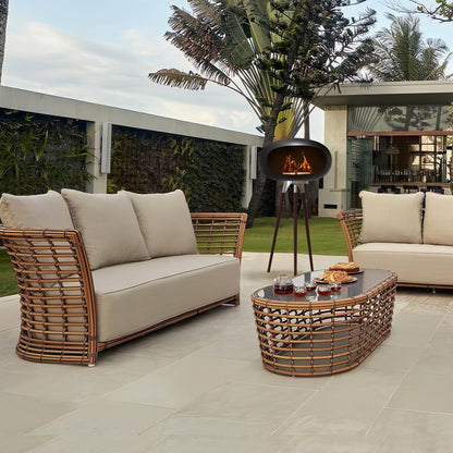 Tripod Indoor + Outdoor Ethanol Fireplace-4