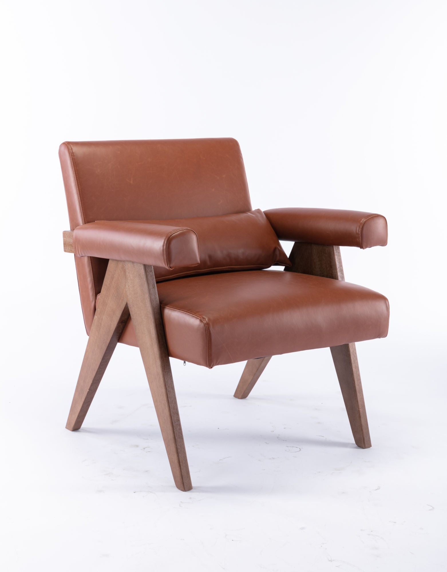 Accent Chair with Walnut finish-0