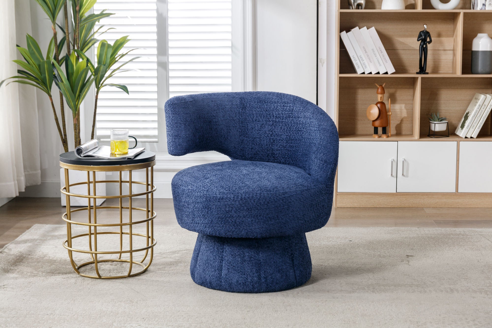 360 Degree Swivel Cuddle Barrel Accent Chairs-2