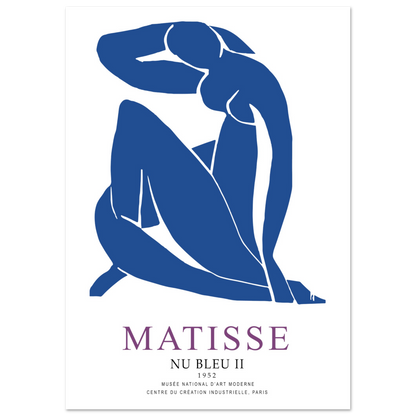 Henri Matisse Nu Bleu II (Blue Nude II) 1952 Artwork Poster-5