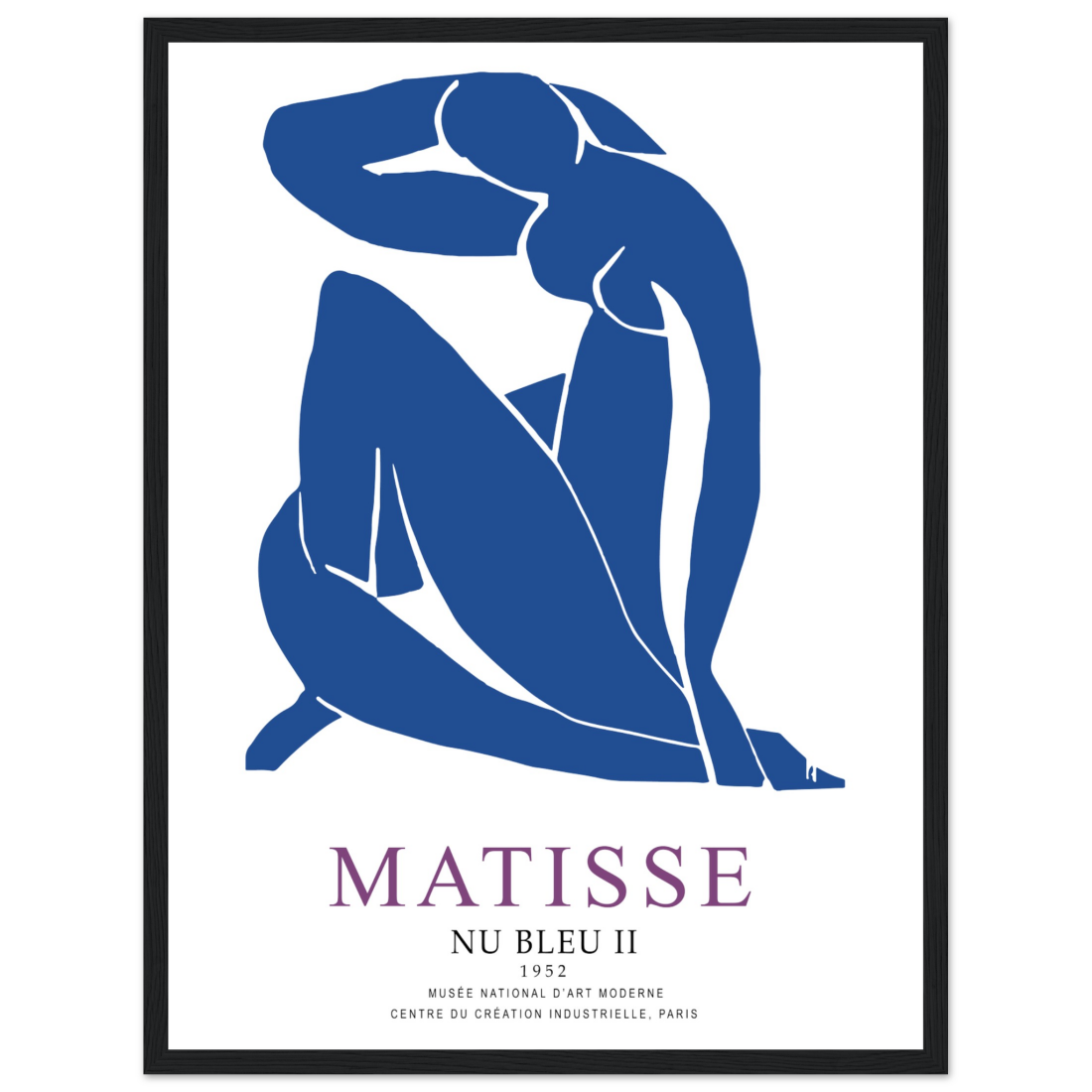 Henri Matisse Nu Bleu II (Blue Nude II) 1952 Artwork Poster-7