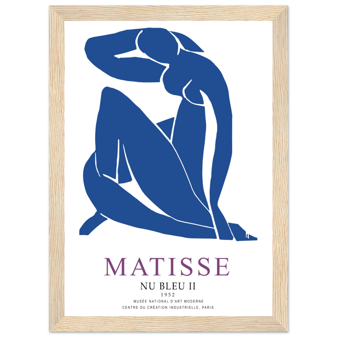 Henri Matisse Nu Bleu II (Blue Nude II) 1952 Artwork Poster-9