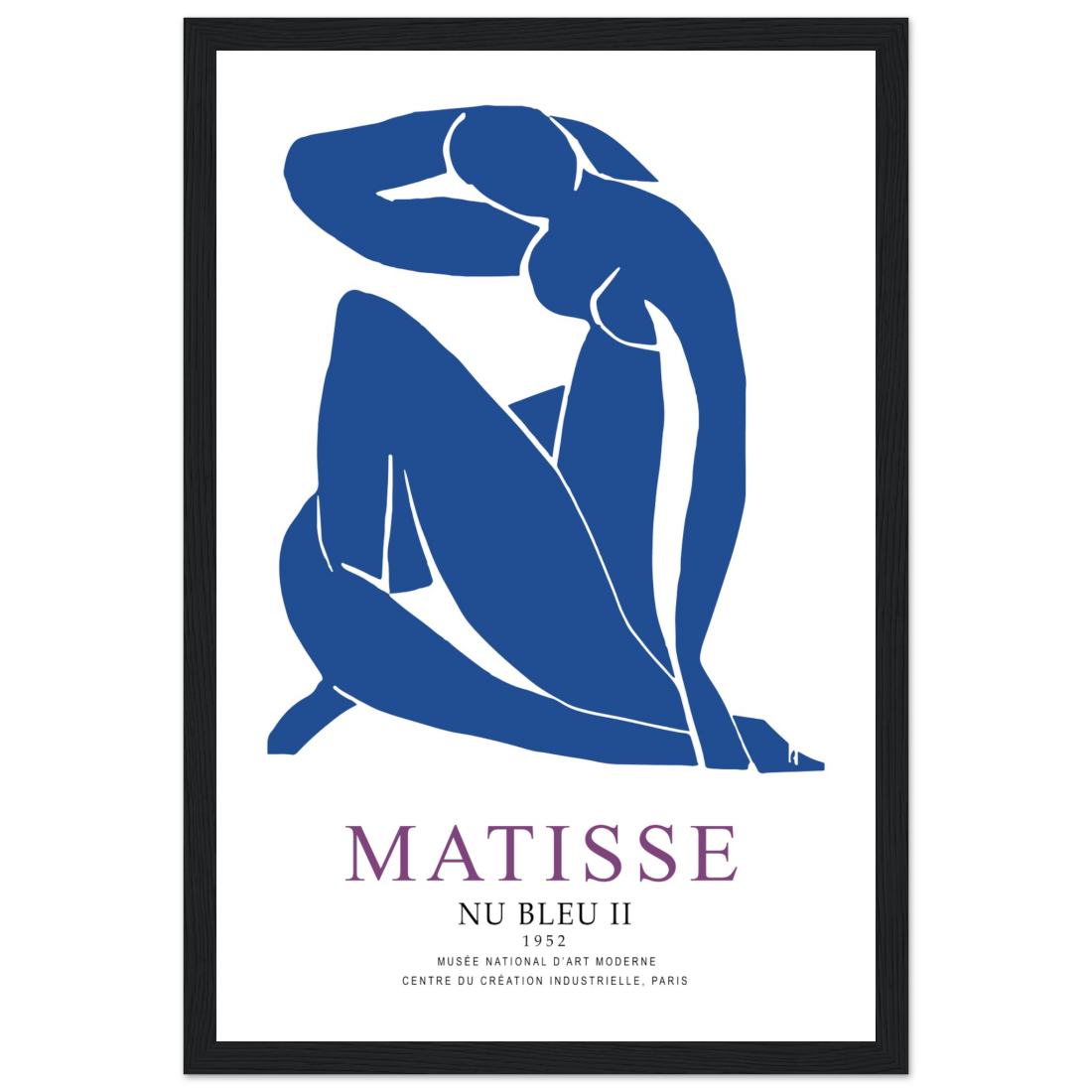 Henri Matisse Nu Bleu II (Blue Nude II) 1952 Artwork Poster-6