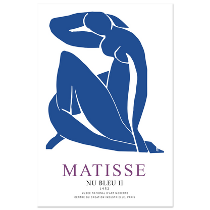 Henri Matisse Nu Bleu II (Blue Nude II) 1952 Artwork Poster-3
