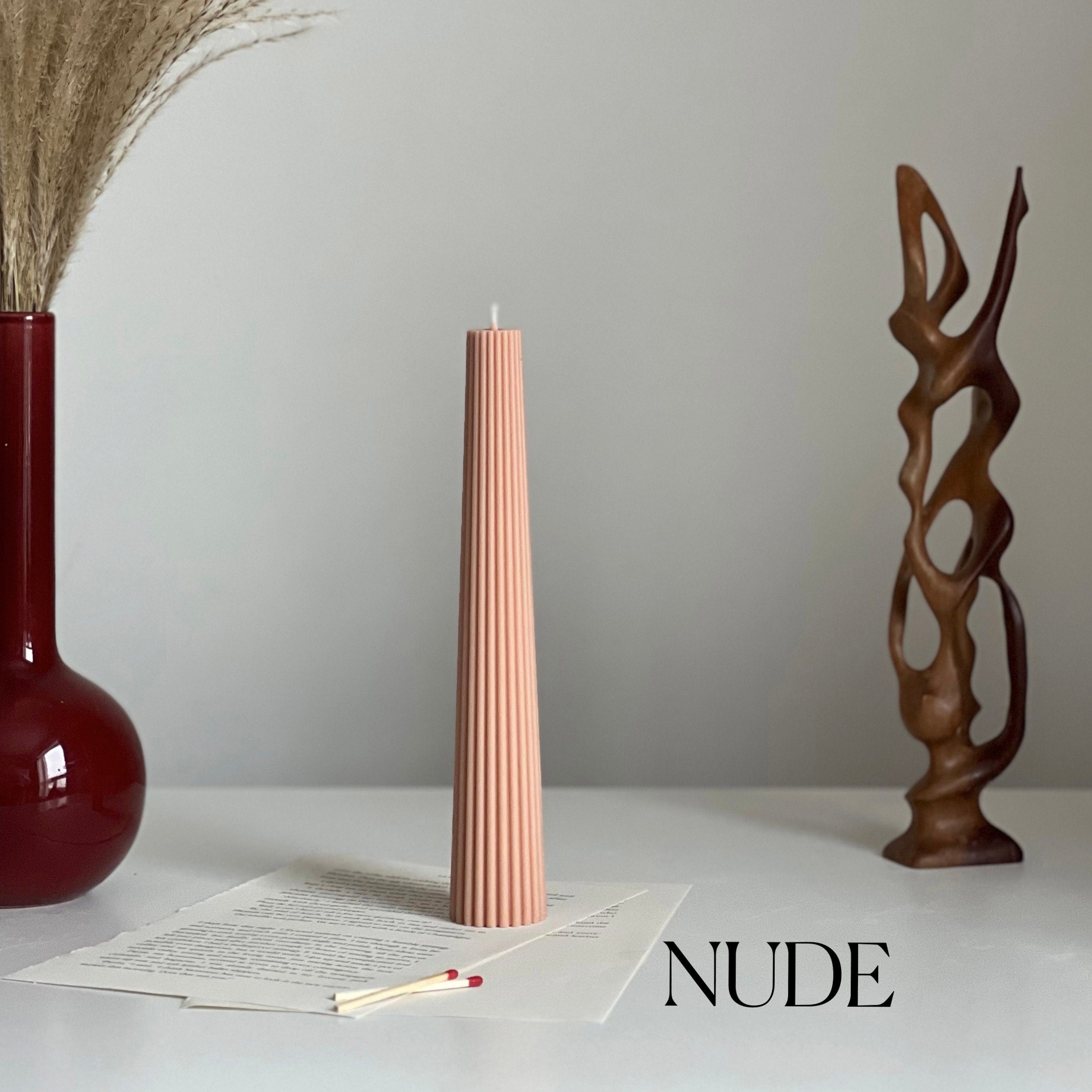 Greko Column Ribbed Candle-2