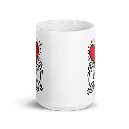 Men Holding Heart Icon, Street Art Mug-6