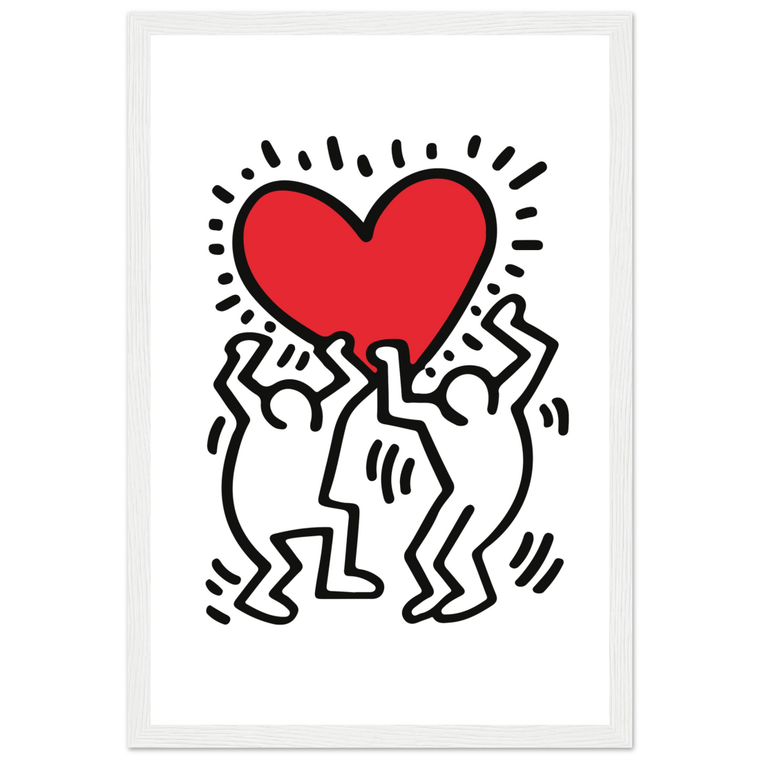 Men Holding Heart Pop Art Poster-10