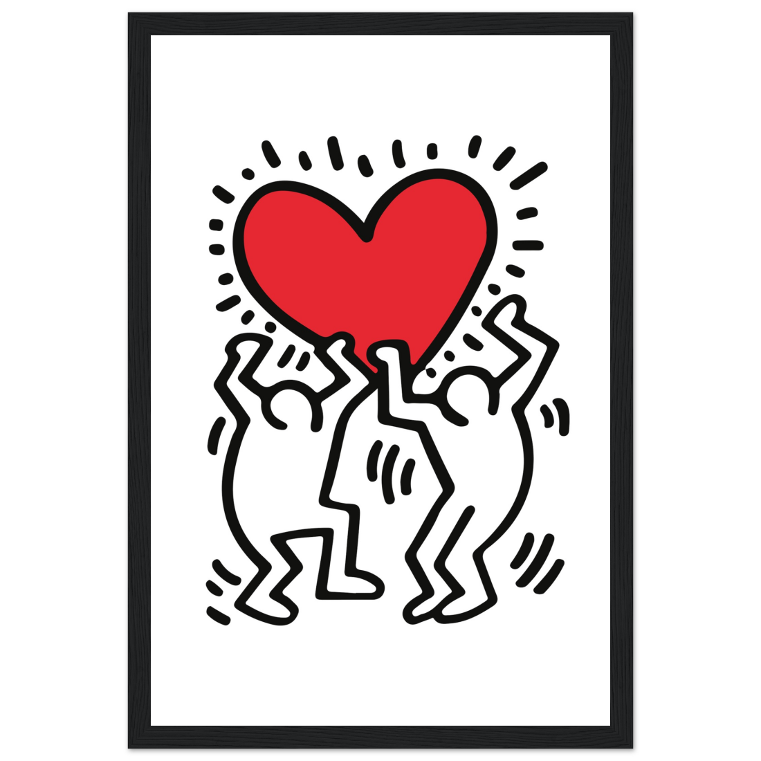 Men Holding Heart Pop Art Poster-3