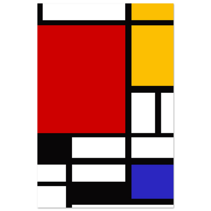 Piet Mondrian - Composition with Red, Yellow, and Blue - 1942 Artwork Poster-2