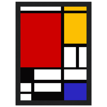 Piet Mondrian - Composition with Red, Yellow, and Blue - 1942 Artwork Poster-0