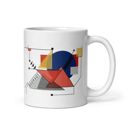 Walter Gropius Bauhaus Geometry Artwork Mug-2