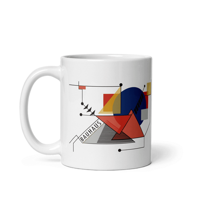 Walter Gropius Bauhaus Geometry Artwork Mug-0