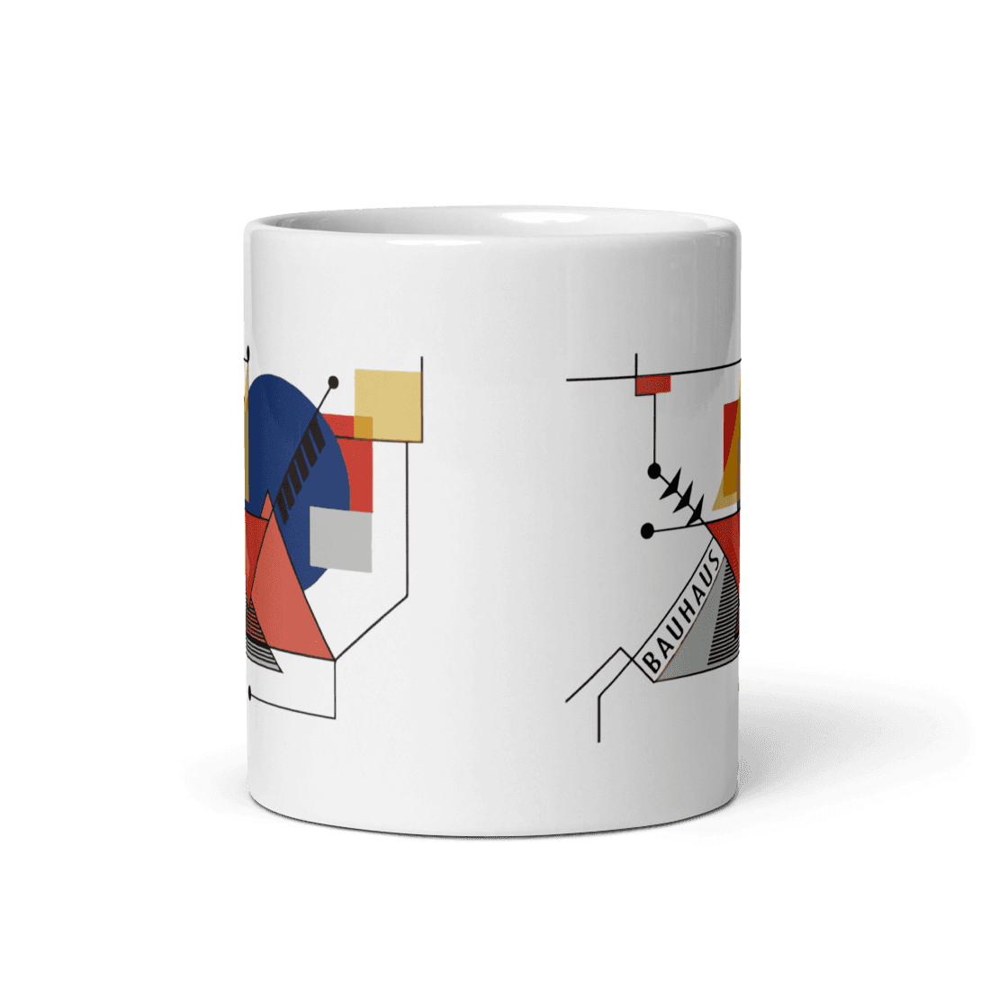 Walter Gropius Bauhaus Geometry Artwork Mug-1