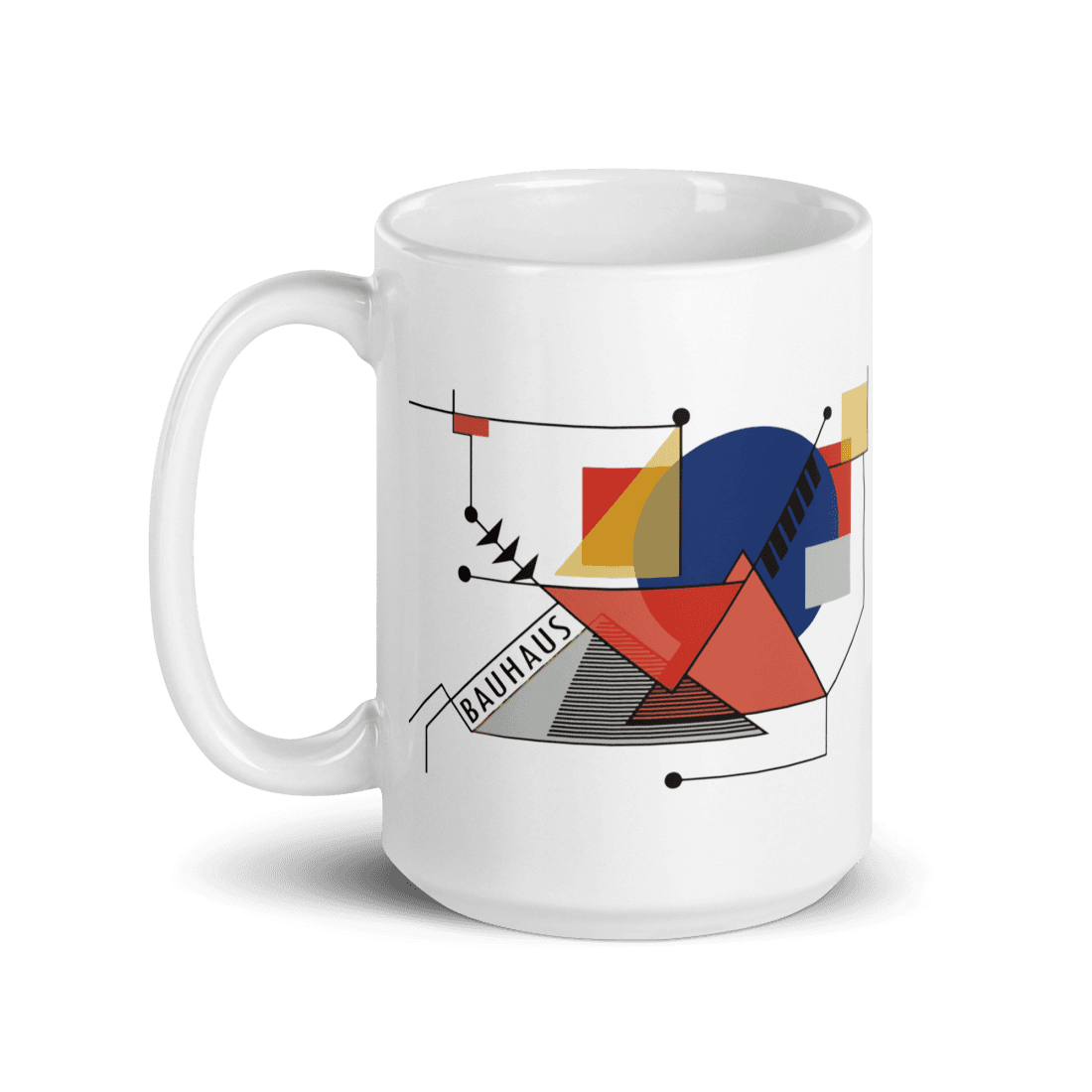 Walter Gropius Bauhaus Geometry Artwork Mug-5